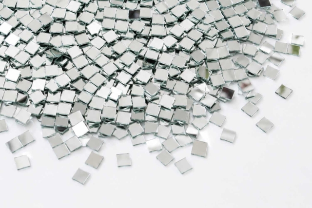 square mirrors 1 cm - Miroirs à coller - 10doigts.fr