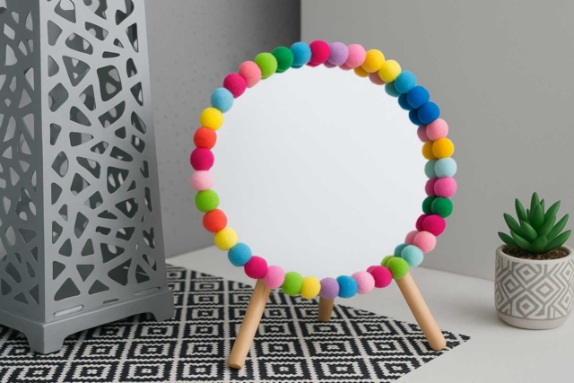 Round Mirrors 12 cm - 3 Pieces - 5 - Decorative Mirrors - 10doigts.com - Miroirs à décorer - 10doigts.fr