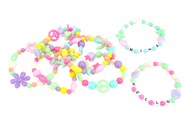 Plastic Bead Set - 350 Beads - 9 - Plastic Beads - 10doigts.com - Perles Plastique - 10doigts.fr