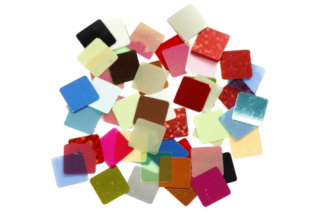 Plastic Sheet Mosaics - Assorted Colors - 3 - Paper and Foam Mosaics - 10doigts.com - Mosaïques papier, mousse - 10doigts.fr