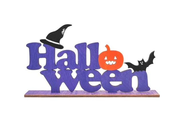 Halloween Wooden Table Decoration - 1 - Halloween Decoration Stands - 10doigts.com - Supports d'Halloween à décorer - 10doigts.fr