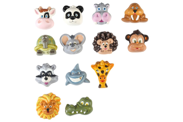 Mold 13 Small Animals - 2 - Molds for plaster, soap, concrete ... - 10doigts.com - Moules pour plâtre, savon, béton ... - 10doigts.fr