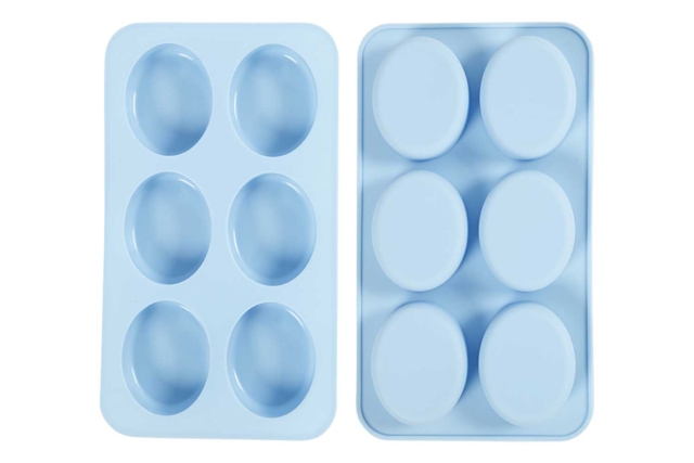 Silicone Mold - 6 Oval Shapes - 1 - Soap Molds and Accessories - 10doigts.com - Moules et accessoires savon - 10doigts.fr