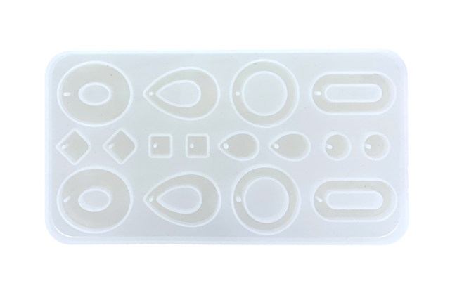 Silicone Mold for Jewelry - 16 Shapes - 1 - Molds for plaster, soap, concrete ... - 10doigts.com - Moules pour plâtre, savon, béton ... - 10doigts.fr