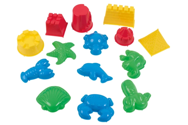 Sand Modeling Molds - 14 Pieces - 1 - Modeling Sand - Molding and Casting - 10doigts.com - Sable à modeler - Modelage et moulage - 10doigts.fr