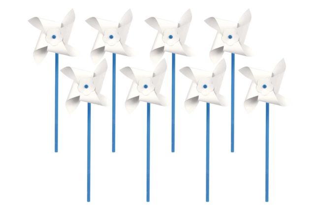 Decorative Windmills - 8 Pieces - 1 - Paper Supports - 10doigts.com - Supports en papier - 10doigts.fr