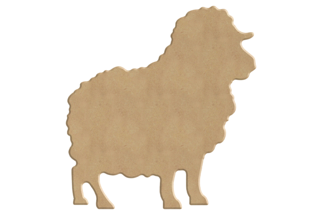 Decorative Wooden Sheep - 1 - Wooden Animals - 10doigts.com - Animaux en bois à décorer - 10doigts.fr