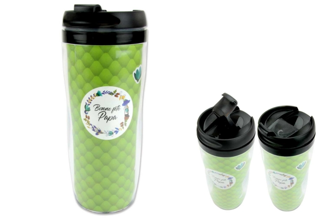 Thermal Mug with Lid - 5 - Transparent Plastic - 10doigts.com - Plastique Transparent - 10doigts.fr