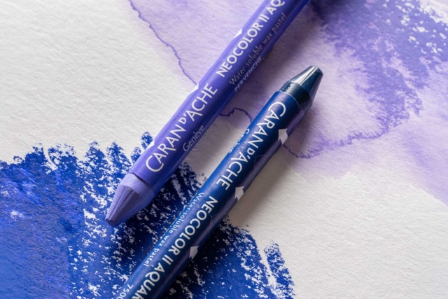 Neocolor™ II Aquarelle de Caran d'Ache violeta - Pastels Beaux Arts - 10doigts.fr