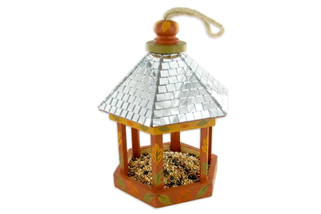 Wooden Kiosk Birdhouse - 21 cm - 2 - Wooden Birdhouses and Feeders - 10doigts.com - Nichoirs, mangeoires et refuges en bois à décorer - 10doigts.fr
