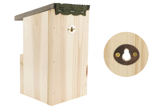 Wooden Birdhouse - 21 cm - 3 - Wooden Birdhouses and Feeders - 10doigts.com - Nichoirs, mangeoires et refuges en bois à décorer - 10doigts.fr