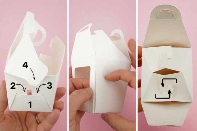 Small Lanterns to Assemble - 6 Pieces - 8 - Cardboard Boxes and Baskets - 10doigts.com - Boîtes et corbeilles en carton - 10doigts.fr