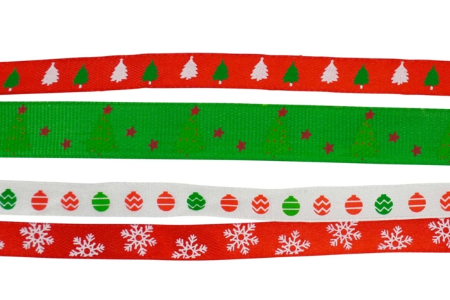 Christmas Ribbons - 4 Pieces - 2 - Ribbons and Bows - 10doigts.com - Nœuds et rubans pour toutes vos créations - 10doigts.fr