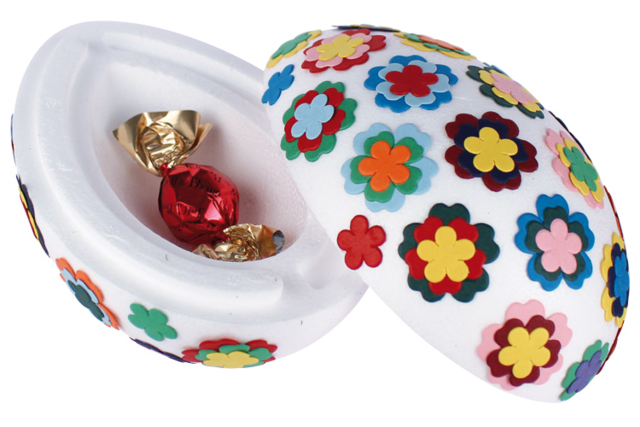 Huevo de Pascua sorpresa - Décorations fleurs et feuilles : ajoutez une touche de nature à toutes vos créations - 10doigts.fr