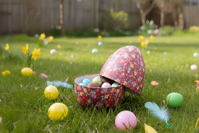 Paper Mache Egg Box - 8 cm - 2 - Easter Decor Supports - 10doigts.com - Supports de Pâques à décorer - 10doigts.fr
