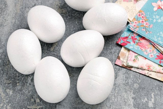 Styrofoam Eggs - Various Sizes - 2 - Creative Easter Eggs - 10doigts.com - Oeufs de Pâques créatif - 10doigts.fr