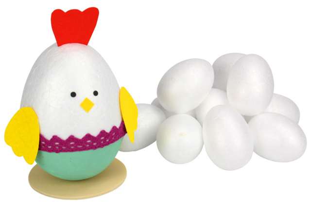 Styrofoam Eggs - Various Sizes - 1 - Creative Easter Eggs - 10doigts.com - Oeufs de Pâques créatif - 10doigts.fr
