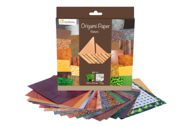 Nature Origami Paper - 60 Sheets - 5 - Origami Papers - 10doigts.com - Papiers Origami - 10doigts.fr