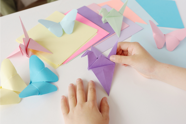 origami pastel papel - Papiers Format A4 - 10doigts.fr