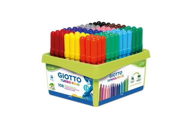 pack escuela turbo color giotto - Feutres pointes moyennes : l'outil polyvalent pour le dessin et l'école - 10doigts.fr