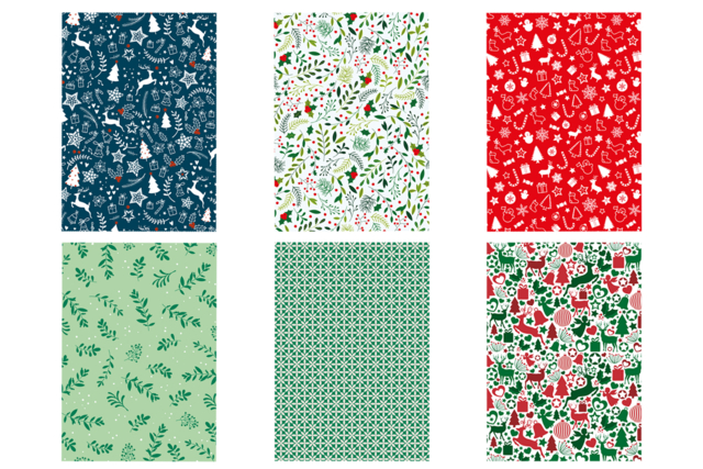 Christmas-Themed Paper, A4 Size - 14 Sheets - 8 - Seasonal Papers - 10doigts.com - Papiers saisonniers - 10doigts.fr