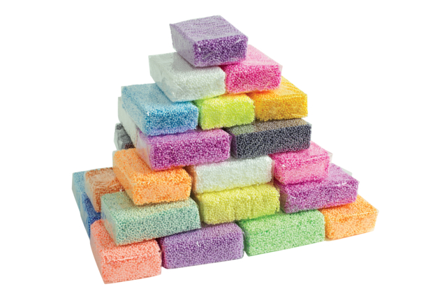 Maxi Bead Modeling Clay - 6 Neon Colors - 3 - Classic Modeling Clay - 10doigts.com - Pâtes à modeler classiques - 10doigts.fr