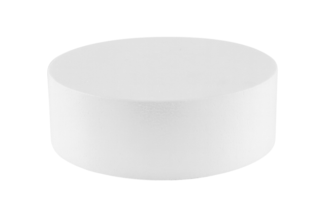 15 cm Styrofoam Disc - 1 - Decorative Shapes - Styrofoam - 10doigts.com - Formes à décorer - Polystyrène - 10doigts.fr