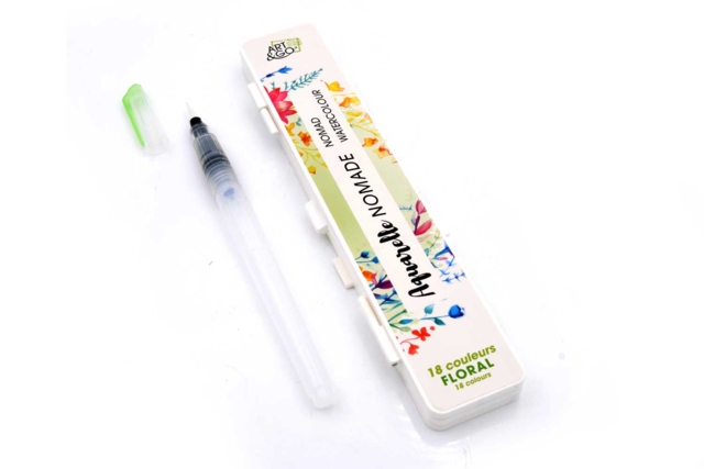 Paleta Acuarela Plegable 18 colores de Art & Go - Couleurs aquarelle - 10doigts.fr
