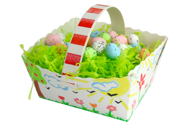 White Assemble-Your-Own Baskets - 6 pcs - 4 - Easter Baskets - 10doigts.com - Paniers de Pâques - 10doigts.fr