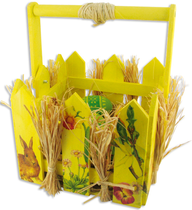 Wooden Basket - 2 - Wooden Baskets - 10doigts.com - Paniers en bois à décorer - 10doigts.fr