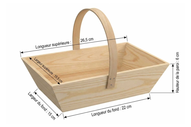 Harvest Basket - 5 - Wooden Baskets - 10doigts.com - Paniers en bois à décorer - 10doigts.fr