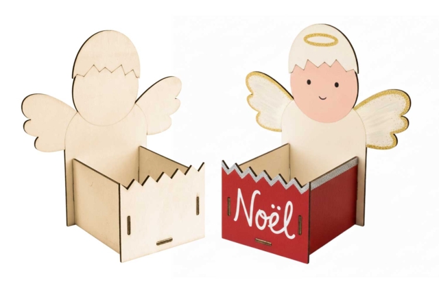 chick basket angel - Paniers de Pâques - 10doigts.fr