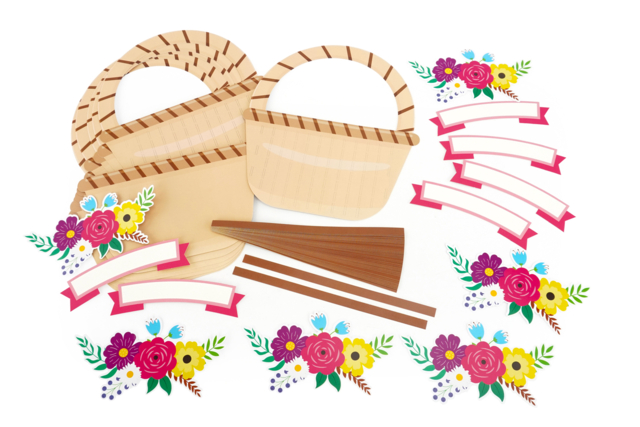 Flower Weaving Basket Kit - 6 Baskets - 3 - Parent's Day Kits - 10doigts.com - Kits fête des parents - 10doigts.fr