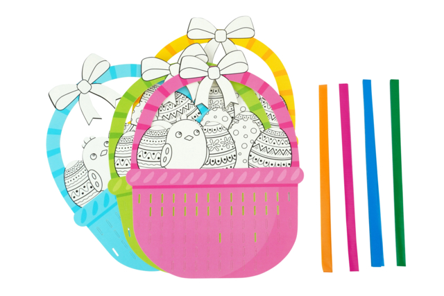 Cestas de Pascua a tejer  - Kits créatifs Pâques - 10doigts.fr