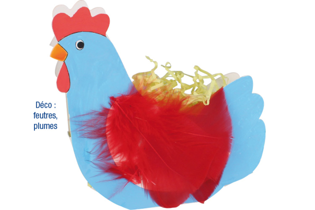 Cestos de pollos - set de 6 - Kits créatifs Pâques - 10doigts.fr
