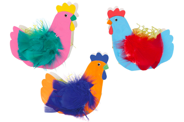 cestas gallinas - Kits créatifs Pâques - 10doigts.fr