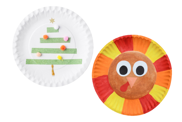 Small White Cardboard Plates - 20 Pieces - 10 - Table Decorations - 10doigts.com - Décorations de table - 10doigts.fr