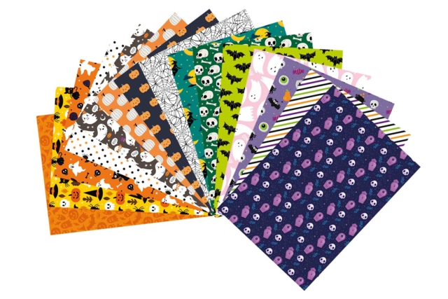 Halloween Themed Paper, A4 Size - 30 Sheets - 1 - Seasonal Papers - 10doigts.com - Papiers saisonniers - 10doigts.fr