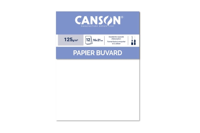 Papel Canson 16 x 21 cm, 12 hojas - Papiers dessin - 10doigts.fr