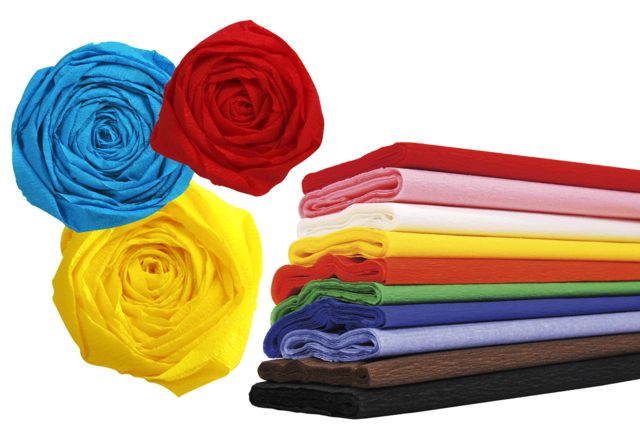 Crepe Paper, 50 cm x 2 m - in Color - 4 - Crepe Paper - 10doigts.com - Papier crépon - 10doigts.fr