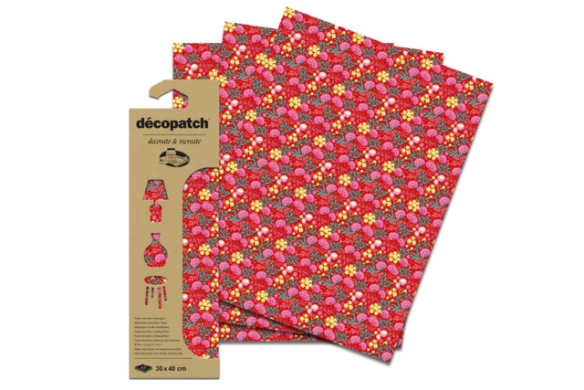 Decopatch Paper Flowers - 3 sheets No. 751 - 5 - Decopatch Papers - 10doigts.com - Papiers Décopatch - 10doigts.fr