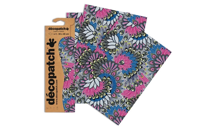 Decopatch Paper Rosettes - 3 Sheets No. 538 - 2 - Decopatch Papers - 10doigts.com - Papiers Décopatch - 10doigts.fr