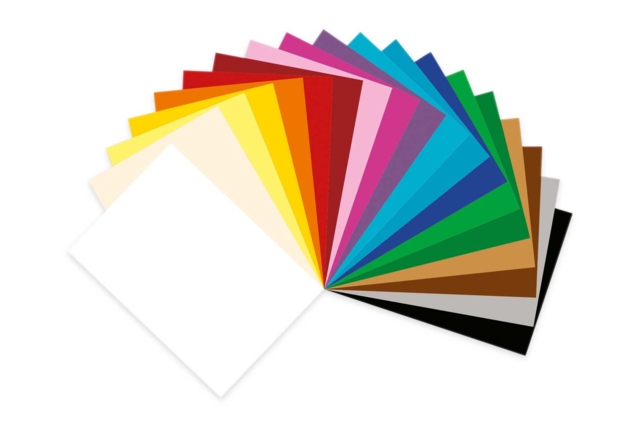 Papel grueso multicolor, 50 x 35 cm - 40 hojas 300 gr - Papiers colorés - 10doigts.fr