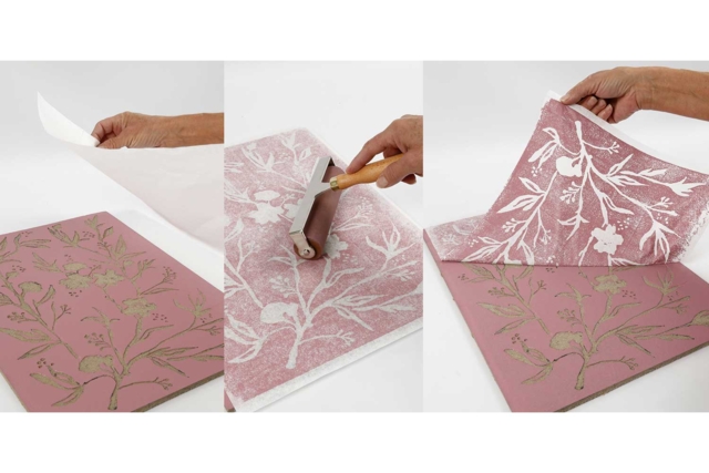 papel linogravura - Papiers Peintures - 10doigts.fr