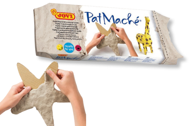 Ready-to-use Paper Mâché - 680 g Block - 0 - Paper Mâché - Self-Hardening Dough - 10doigts.com - Papier mâché - Pâtes auto-durcissantes - 10doigts.fr