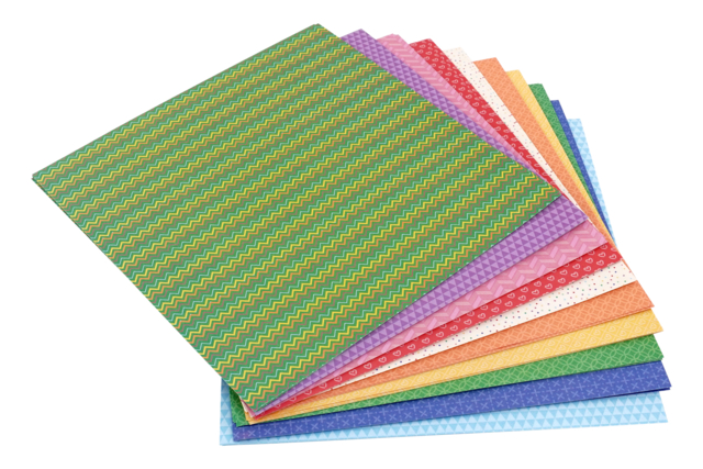 Patterned Origami Paper - 50 Sheets - 1 - Origami Papers - 10doigts.com - Papiers Origami - 10doigts.fr