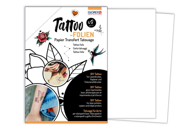 Papel de tatuaje efímero - 2 hojas  - Papiers transfert - 10doigts.fr