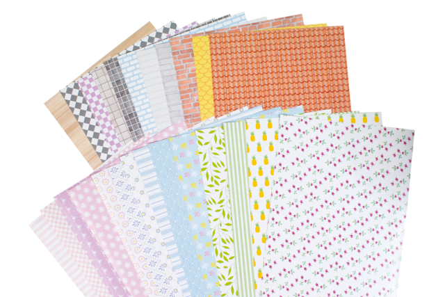 papeles adhesivos con motivos - Papier adhésif - 10doigts.fr