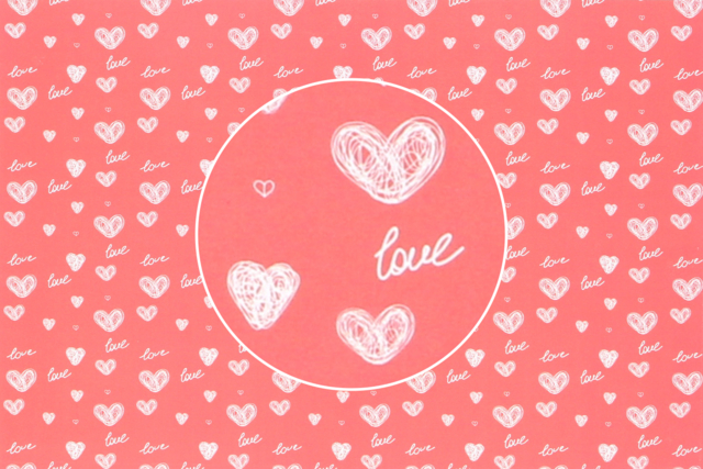 papeles de patrones amor corazones - Papiers Format A4 - 10doigts.fr