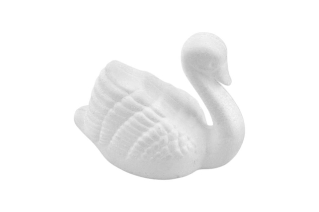 Styrofoam Swan - 1 - Styrofoam Animals - 10doigts.com - Animaux en polystyrène - 10doigts.fr